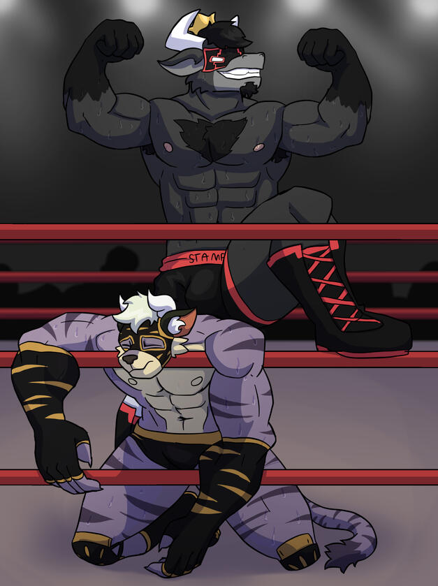 King Stampede humiliating his foes